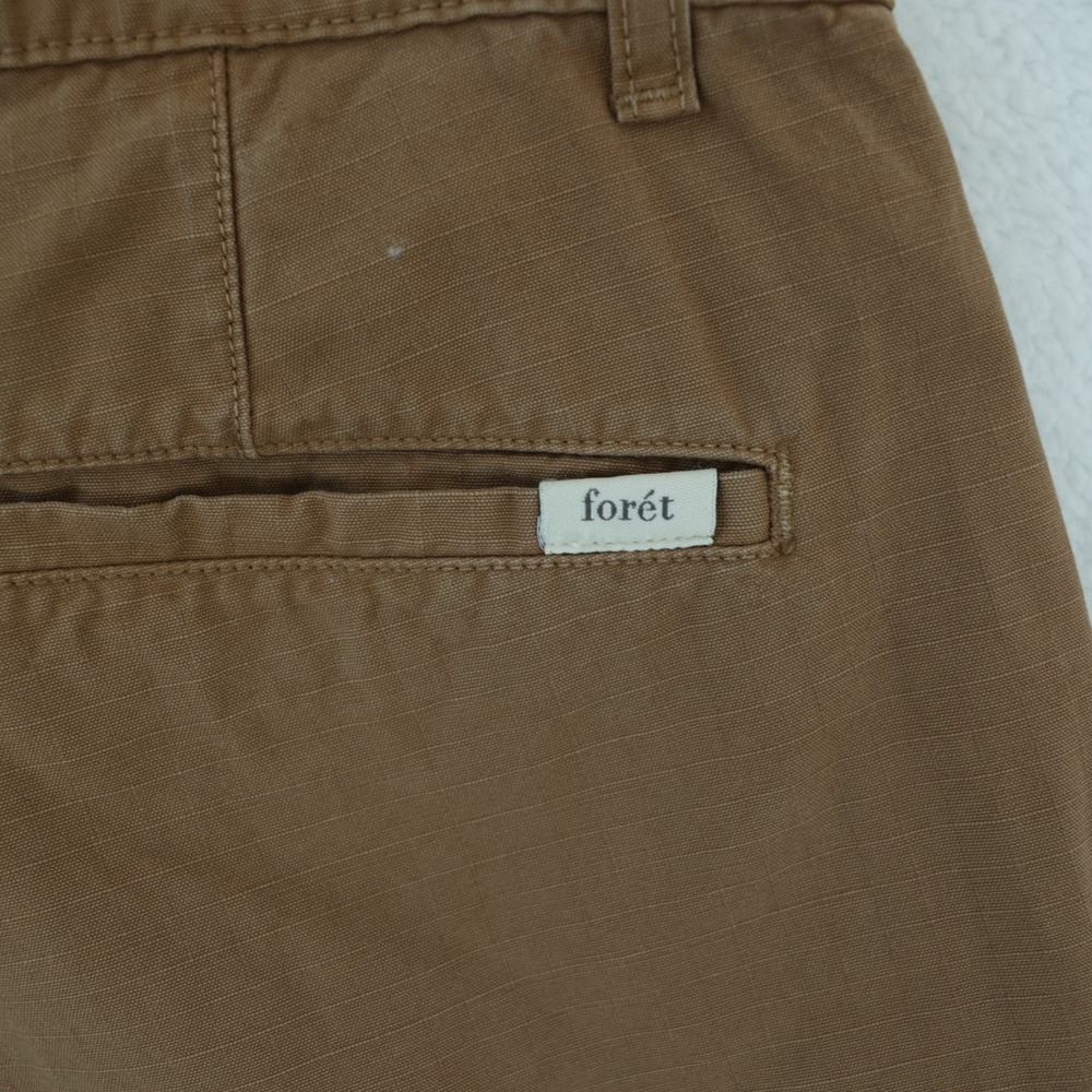 Foret Drip Cargo Pant Men's‎ 30 x 28 Burnt Khaki Cotton Straight Ripstop $160 - Picture 9 of 15